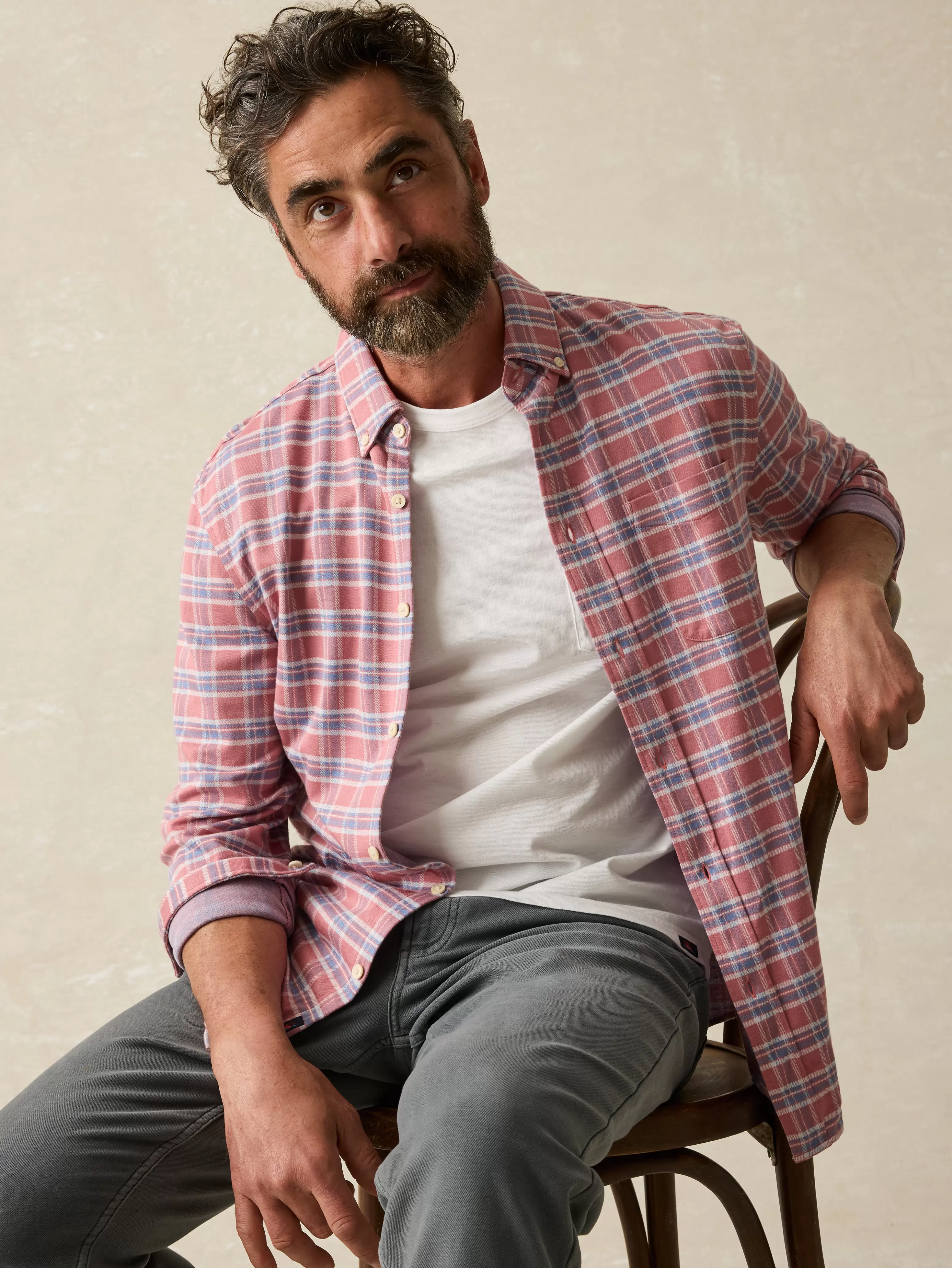 Sunwashed Pocket Tee - | Faherty Brand Clearance