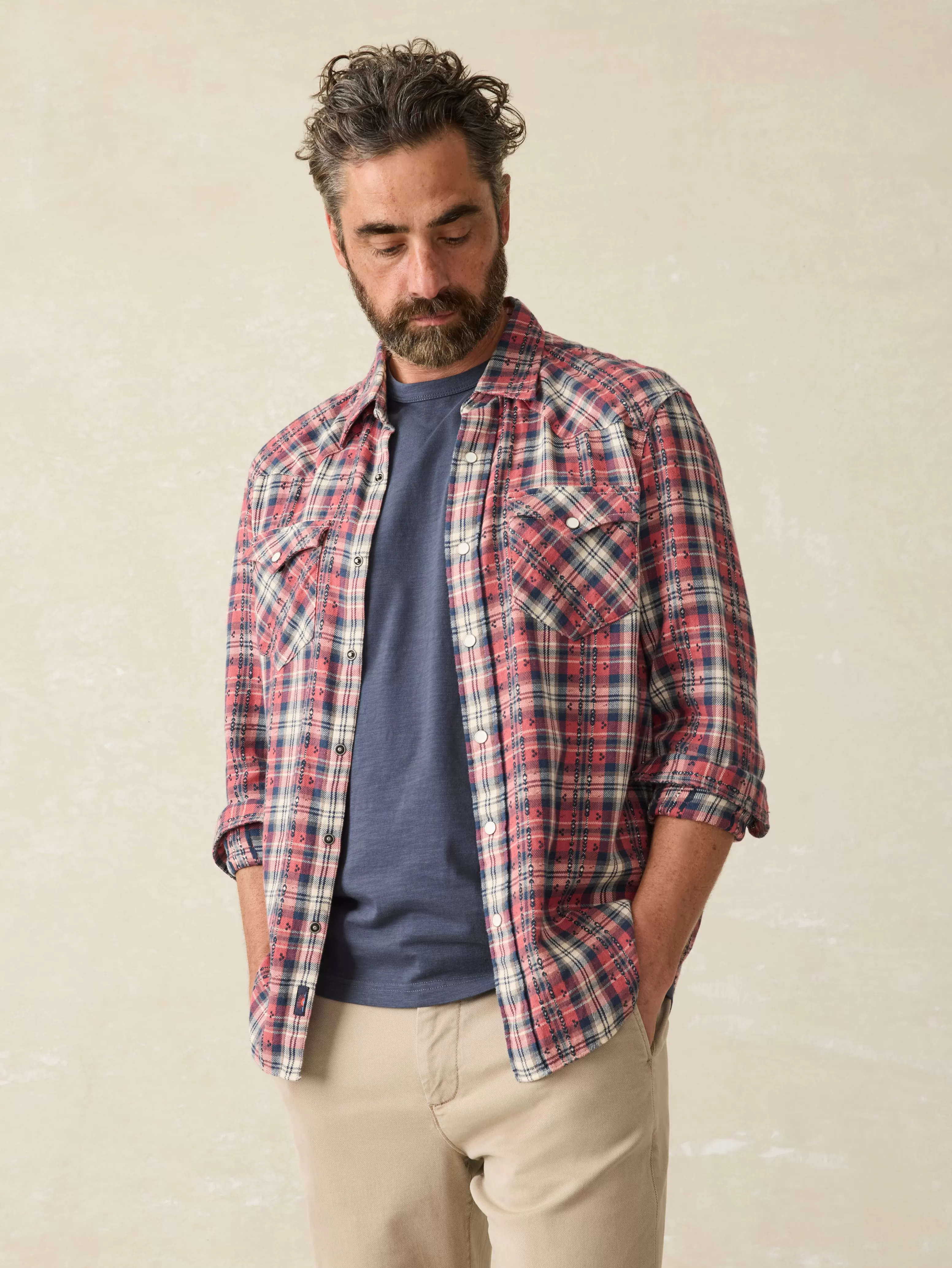 Sunwashed Pocket Tee (Tall) - | Faherty Brand Clearance