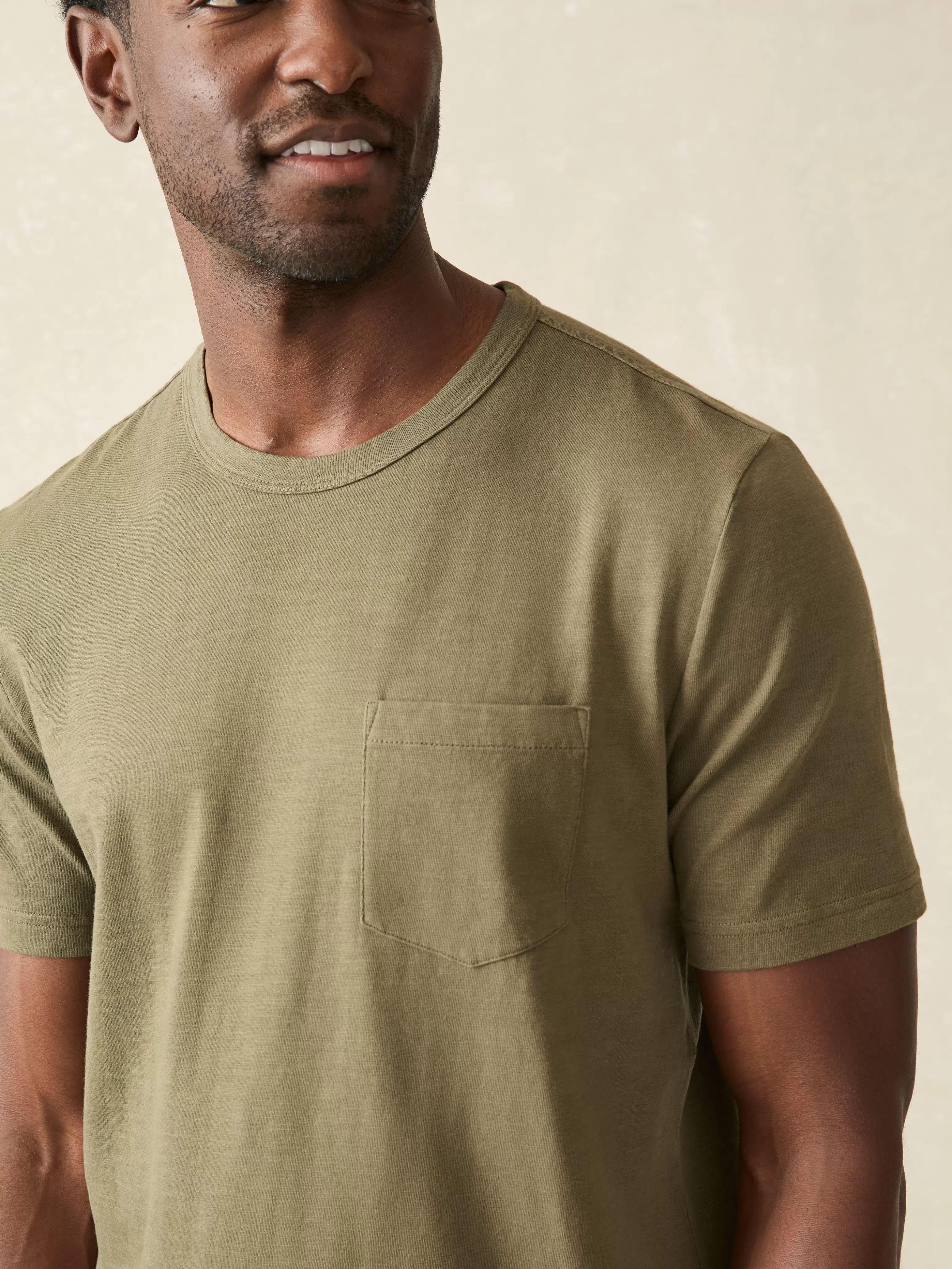 Sunwashed Pocket Tee (Tall) - | Faherty Brand Flash Sale