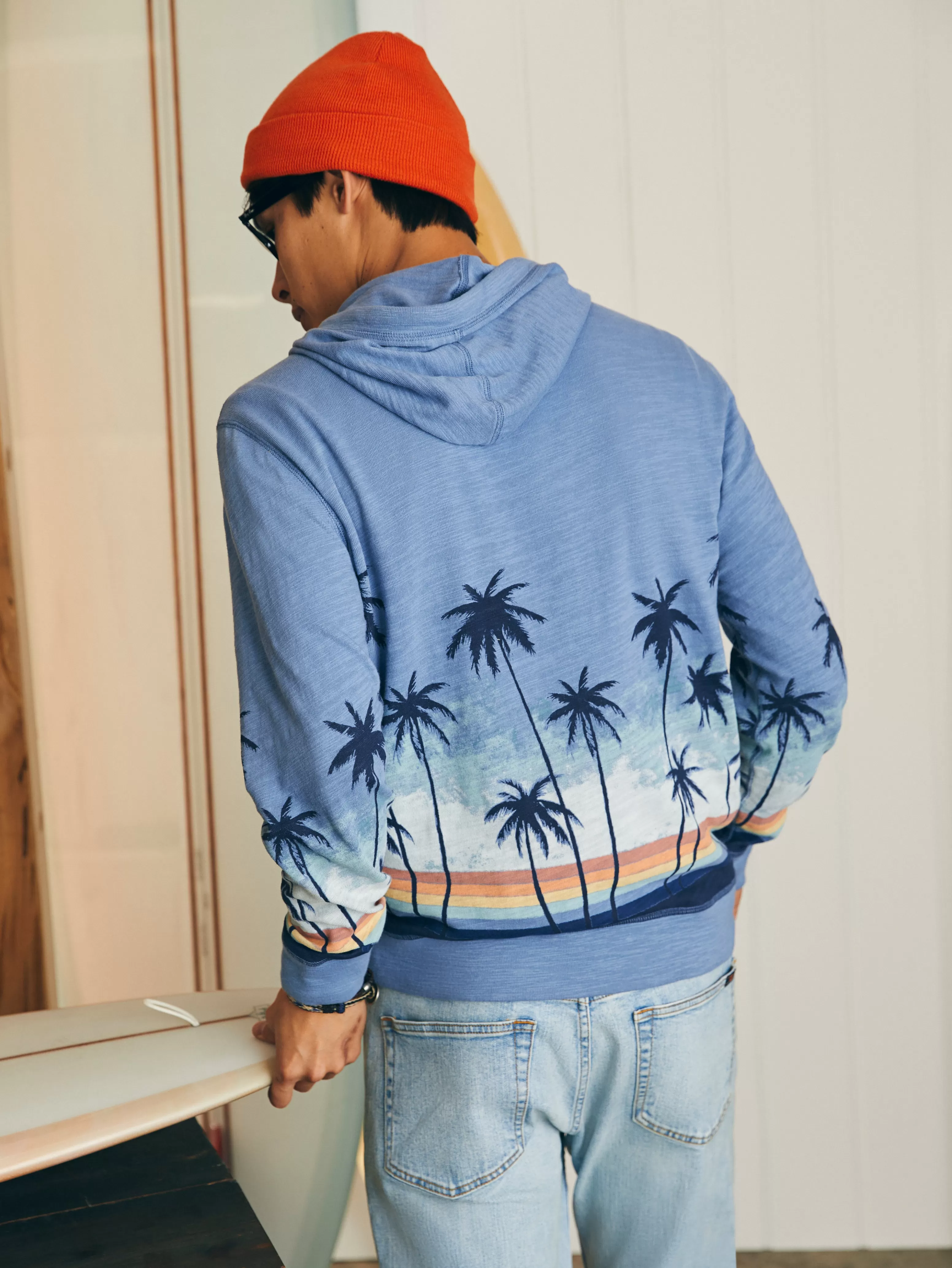 Sunwashed Slub Hoodie - | Faherty Brand Clearance