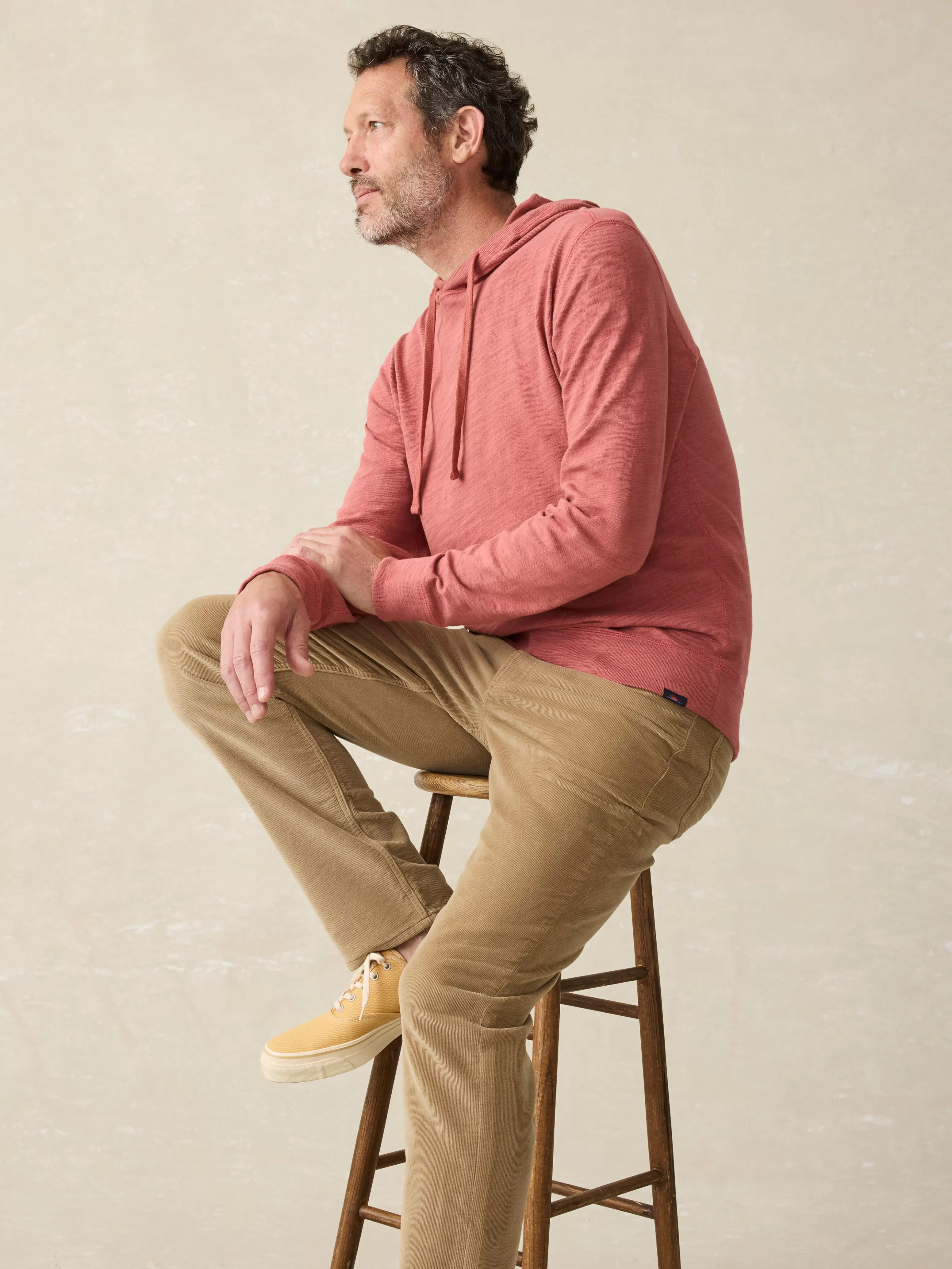 Sunwashed Slub Hoodie (Tall) - | Faherty Brand Cheap