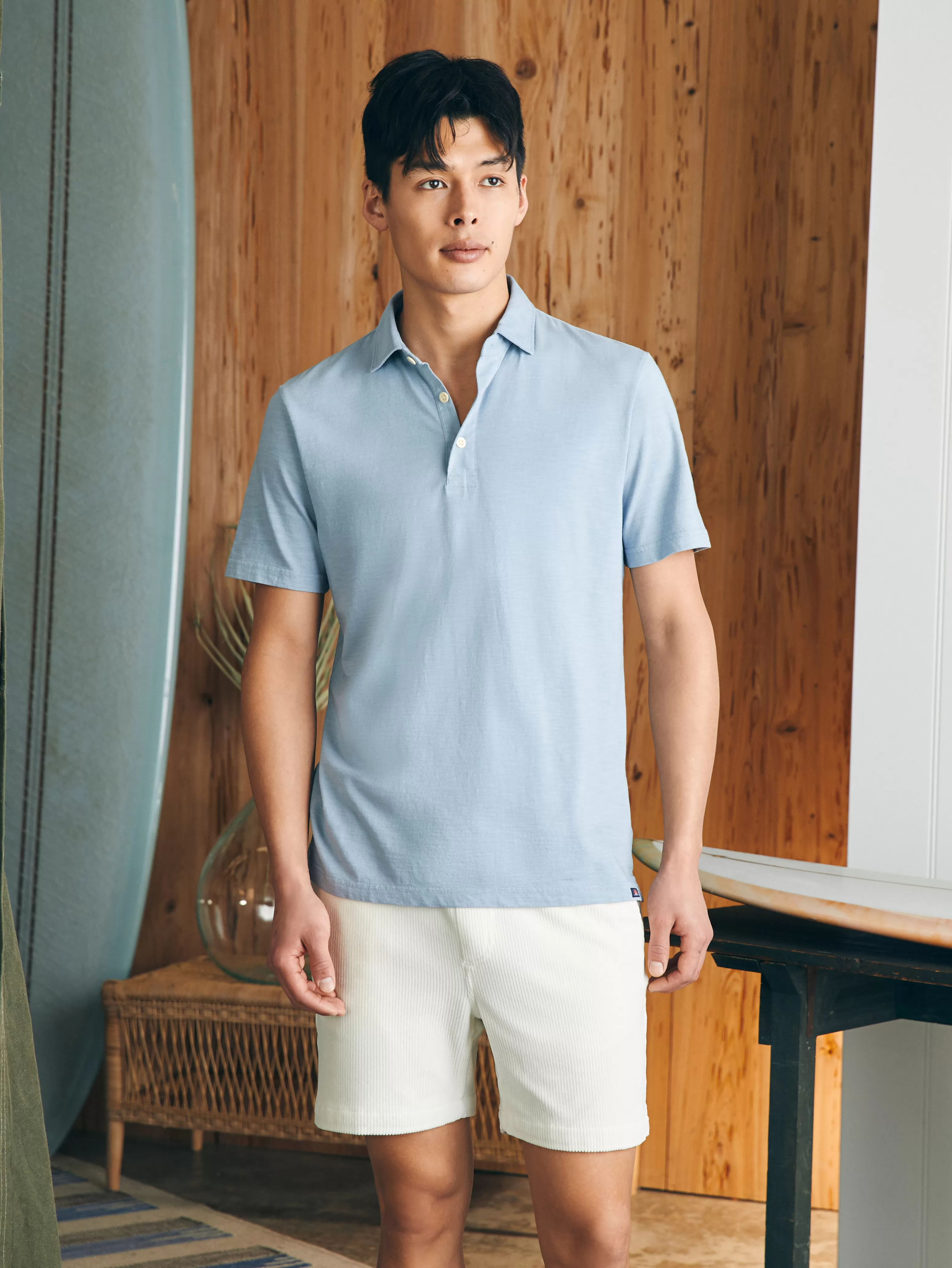 Sunwashed T-Shirt Polo - | Faherty Brand Outlet