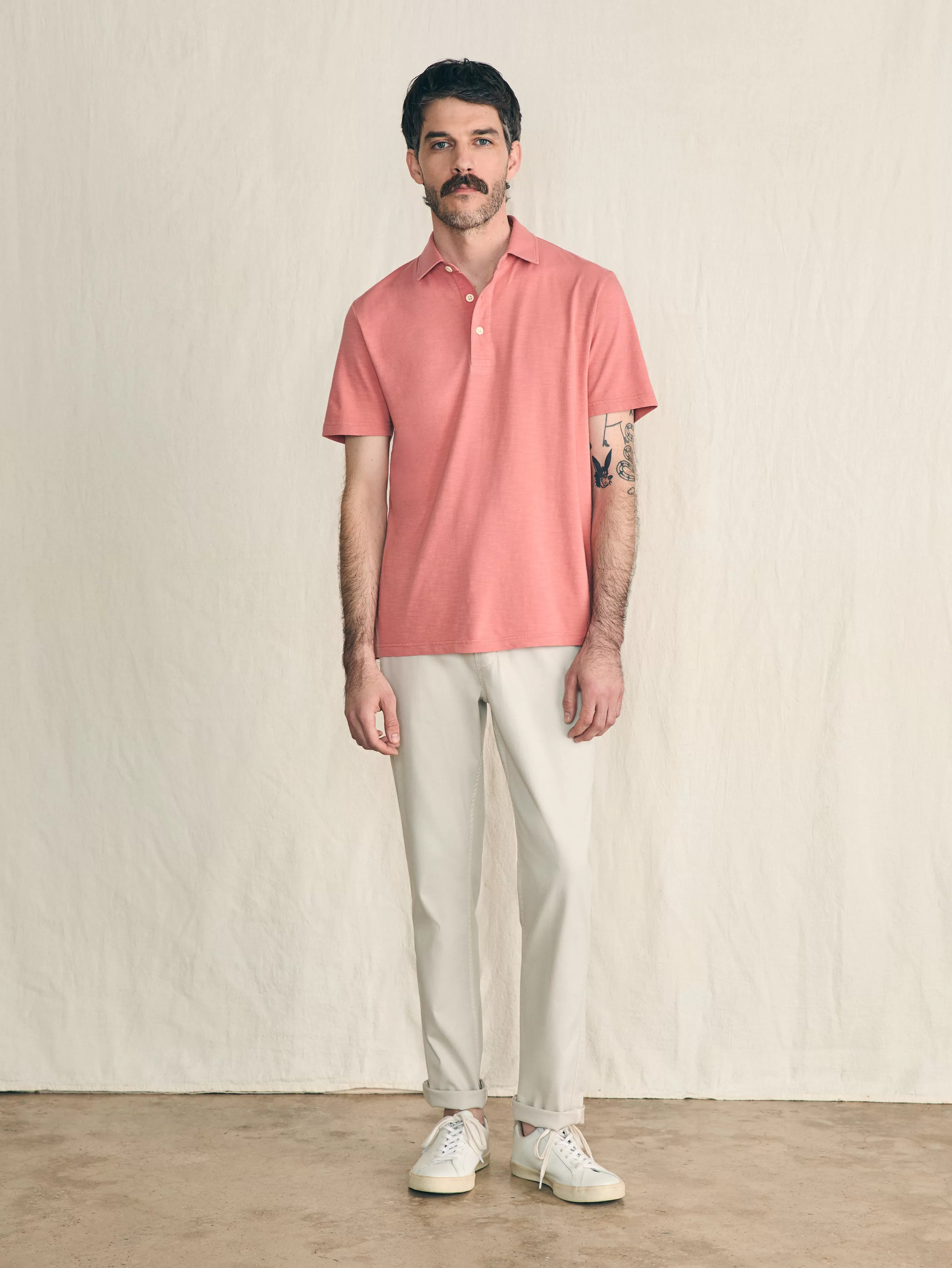 Sunwashed T-Shirt Polo - | Faherty Brand Outlet