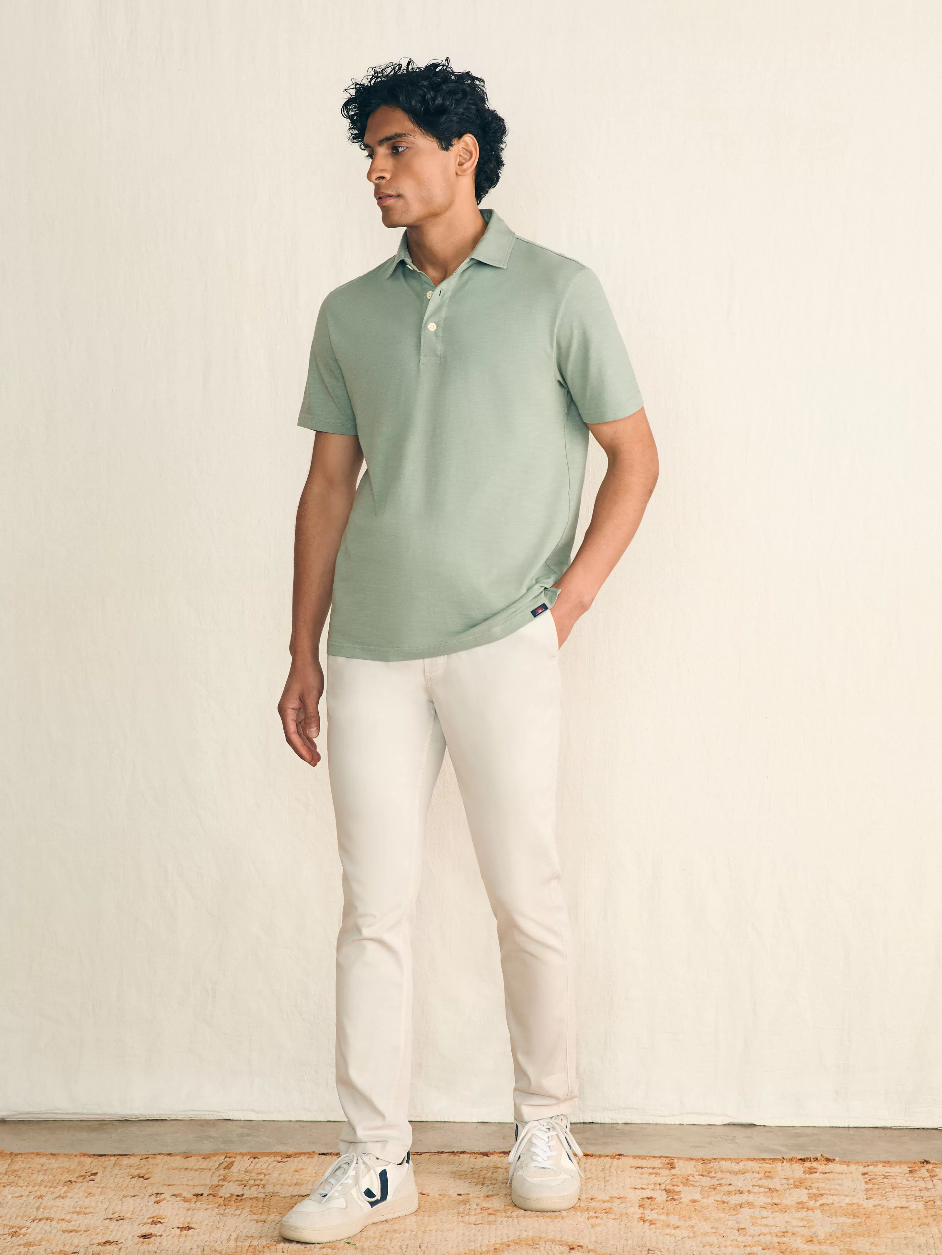 Sunwashed T-Shirt Polo - | Faherty Brand Cheap