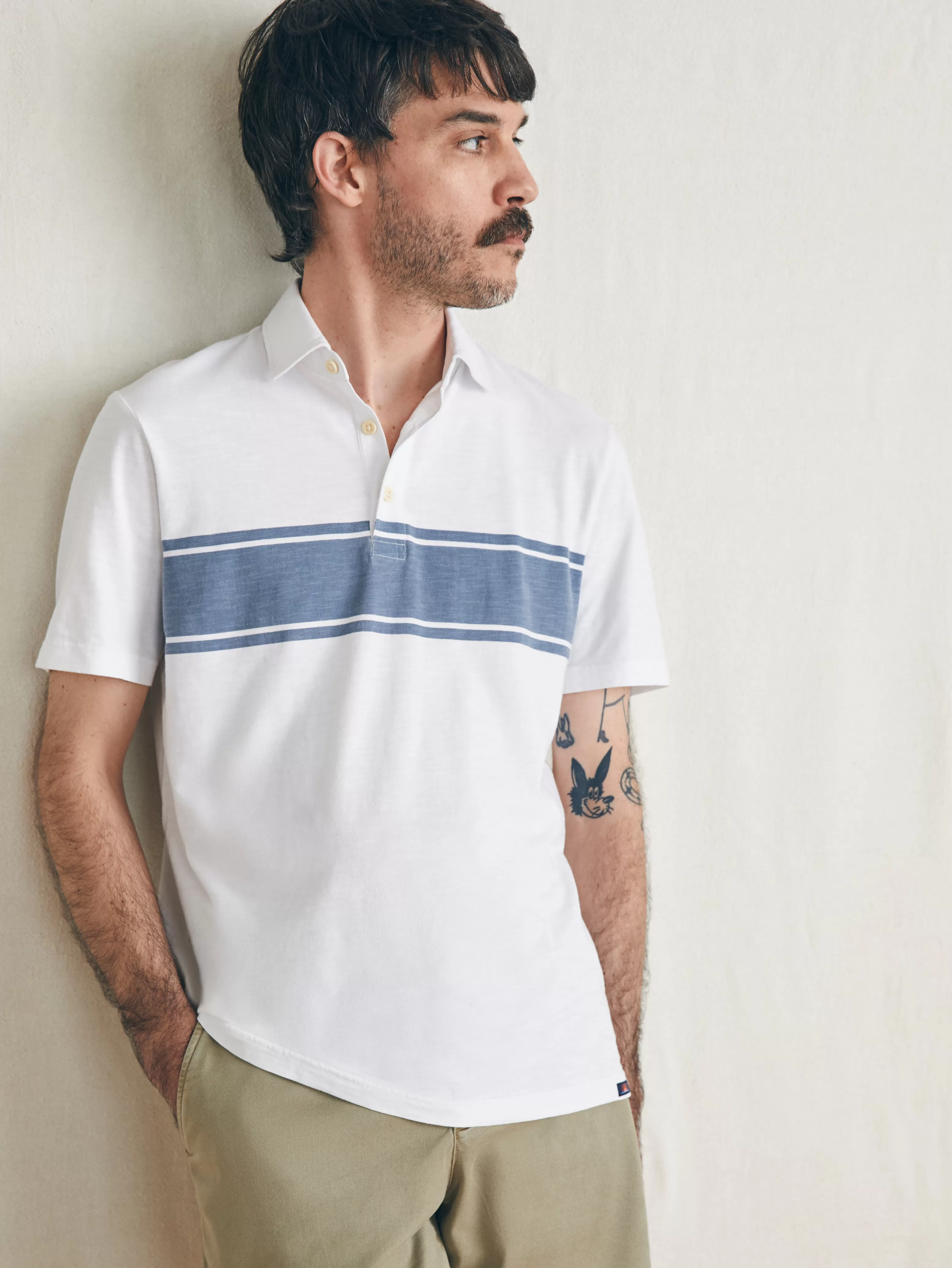 Sunwashed T-Shirt Polo - | Faherty Brand Cheap