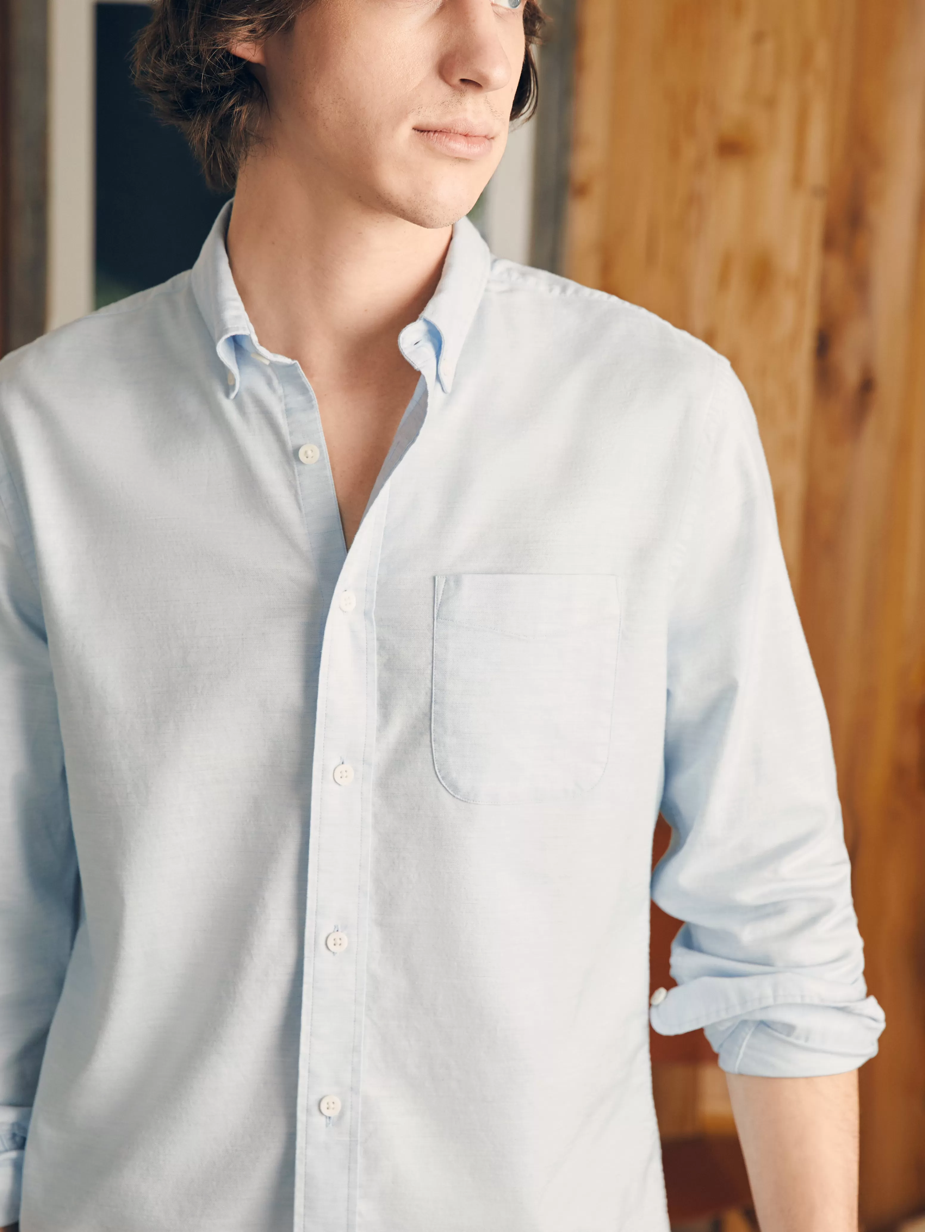 Supima Oxford Shirt - | Faherty Brand Discount