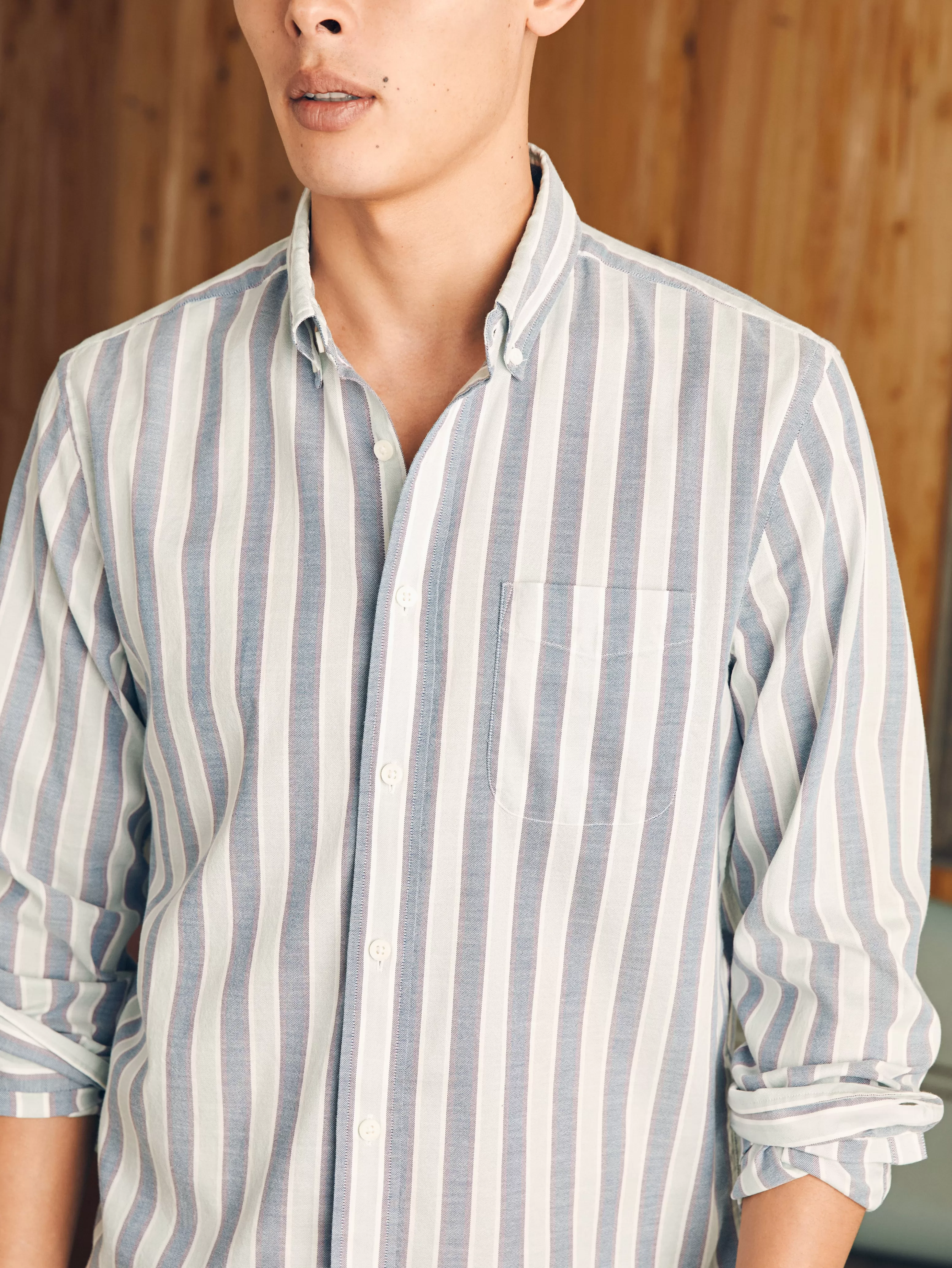 Supima Oxford Shirt - | Faherty Brand Discount