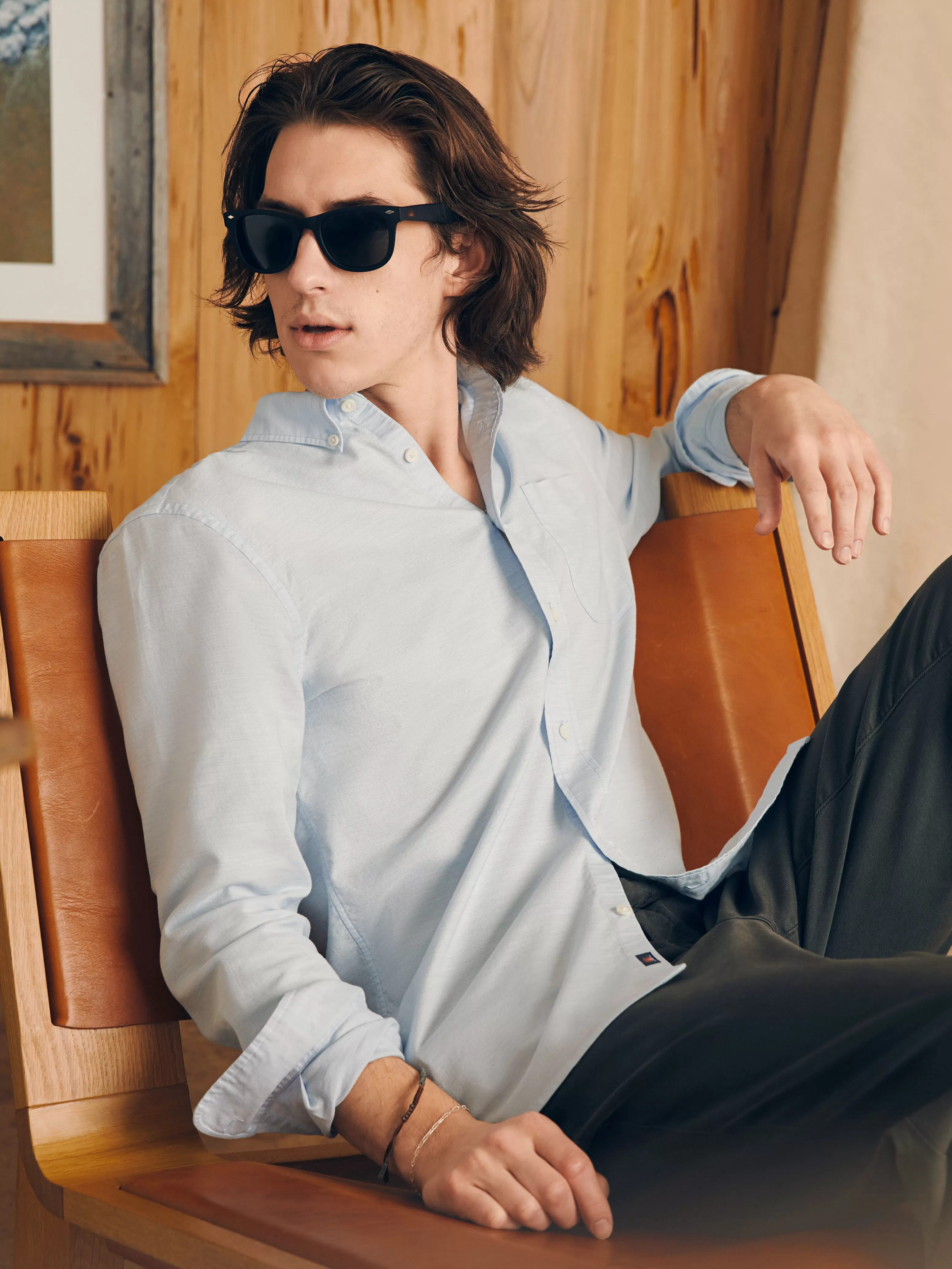 Supima Oxford Shirt (Tall) - | Faherty Brand Outlet