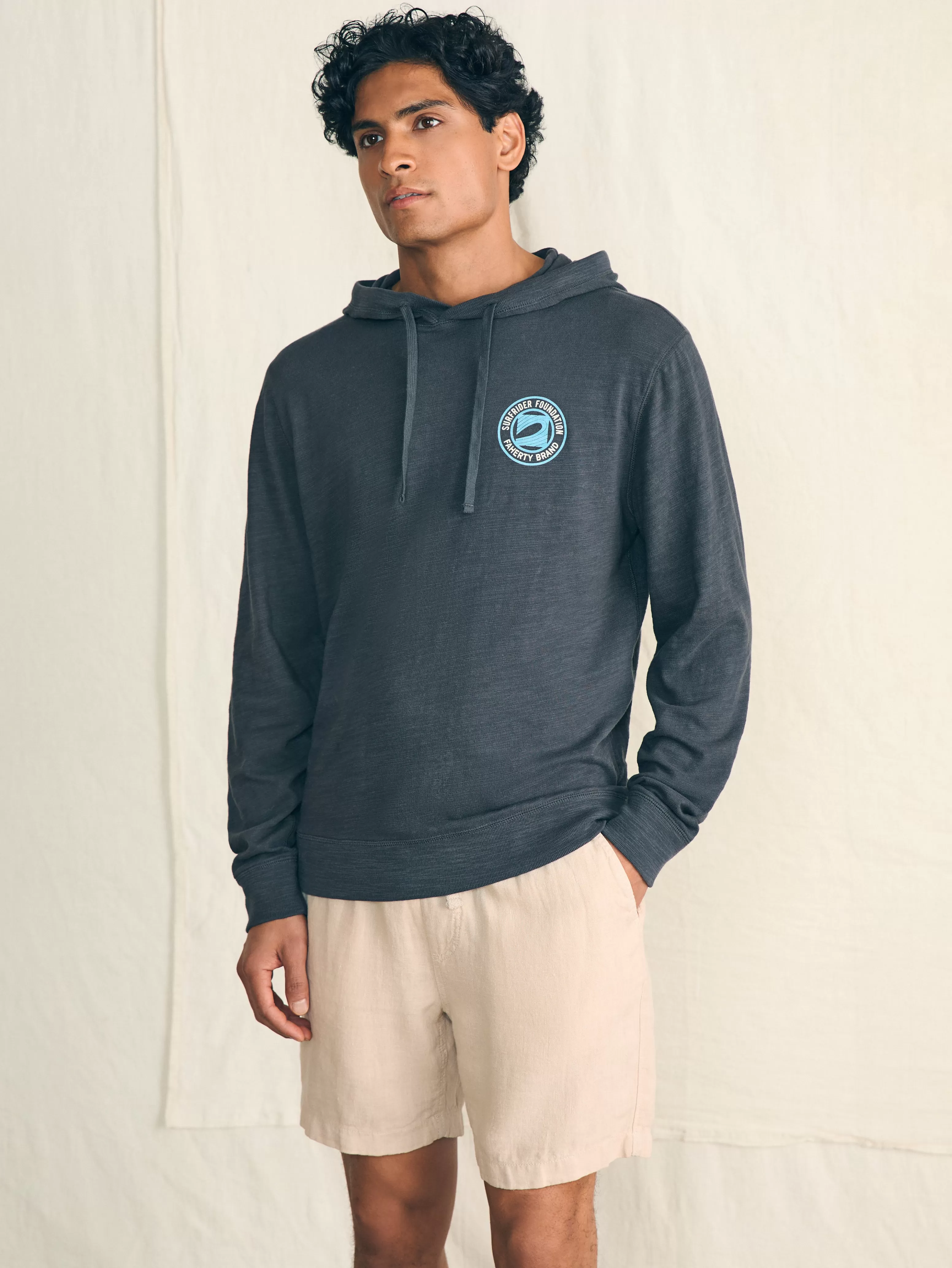 Surfrider Sunwashed Slub Hoodie - | Faherty Brand Cheap