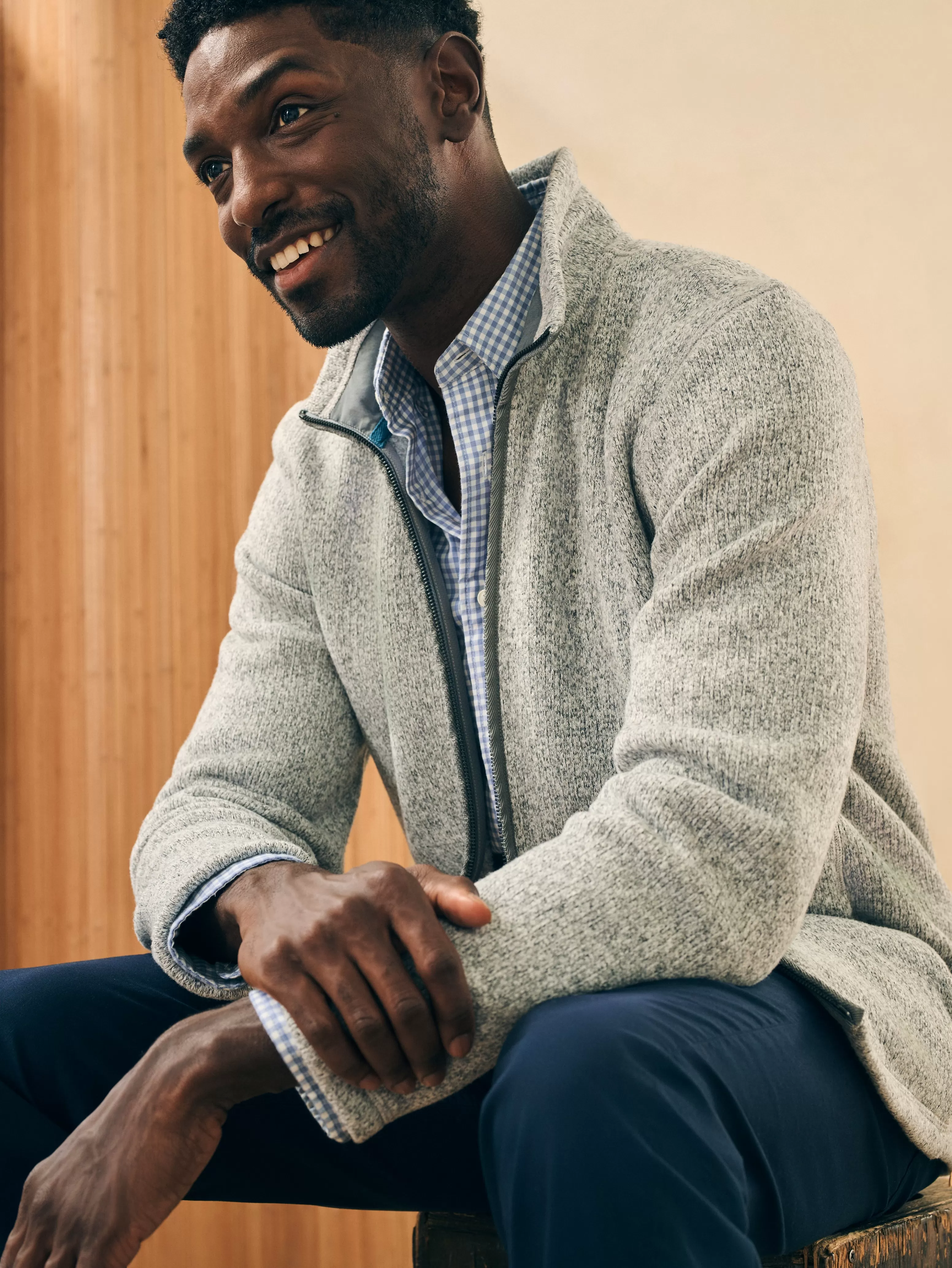 Sweater Fleece Full Zip - | Faherty Brand Flash Sale