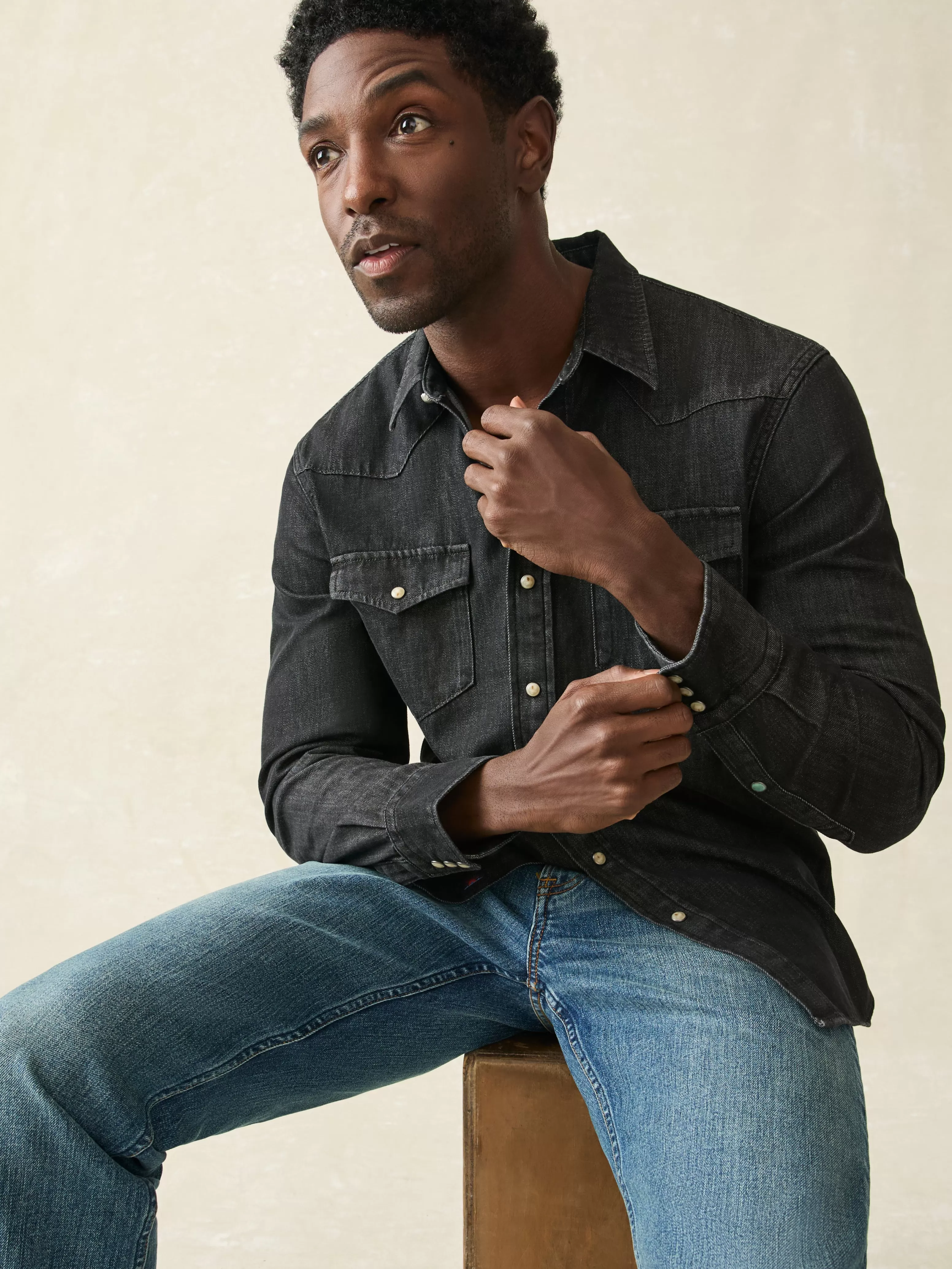 The Western Shirt - | Faherty Brand Clearance