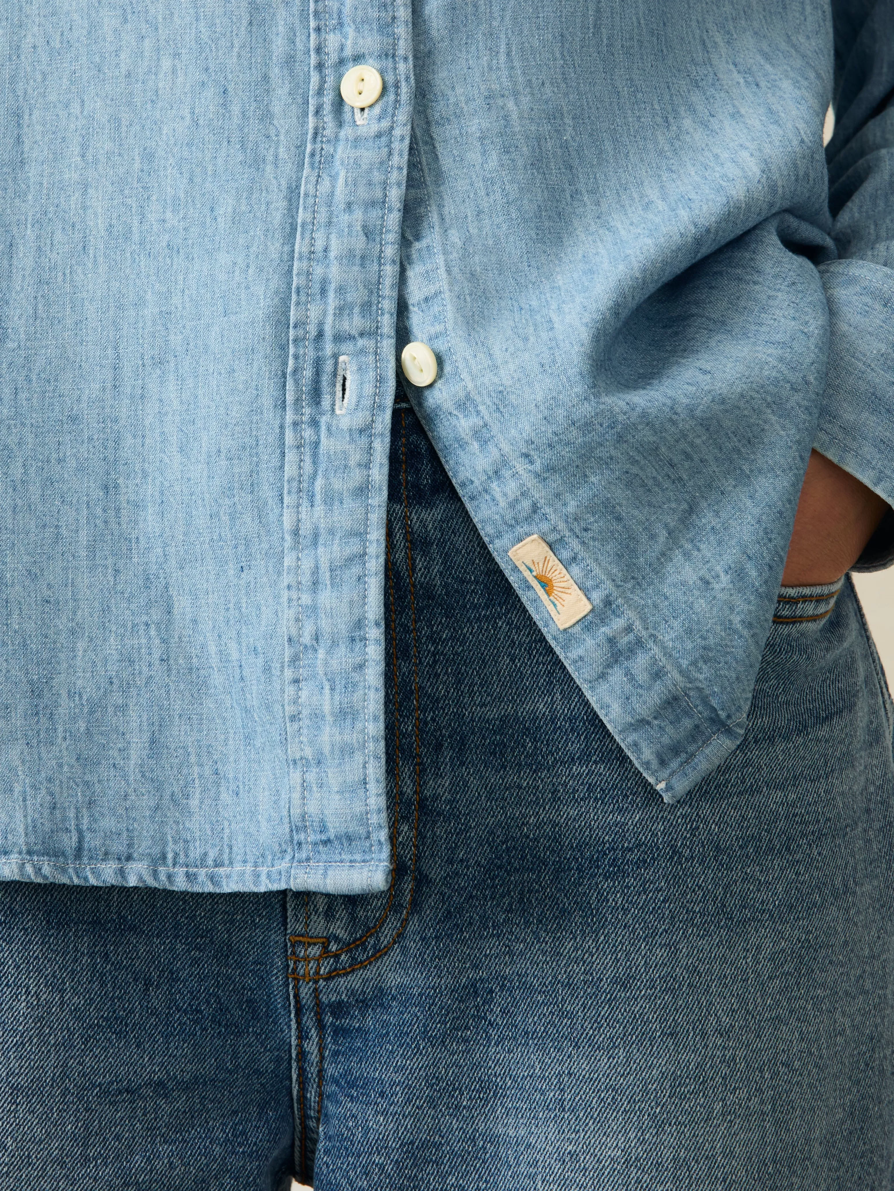 Tried & True Chambray Shirt - | Faherty Brand Hot