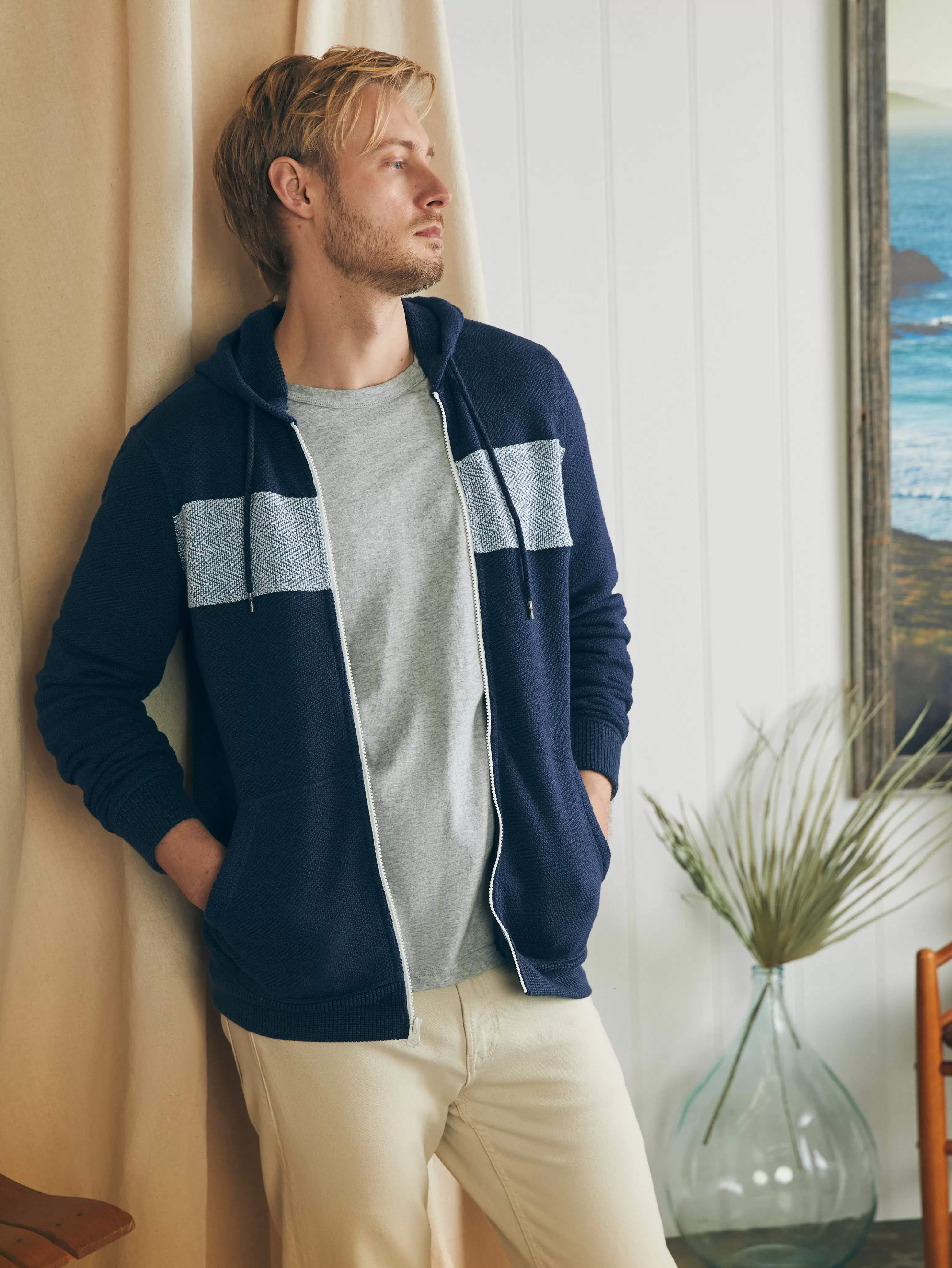 Whitewater Full Zip Hoodie - | Faherty Brand Best