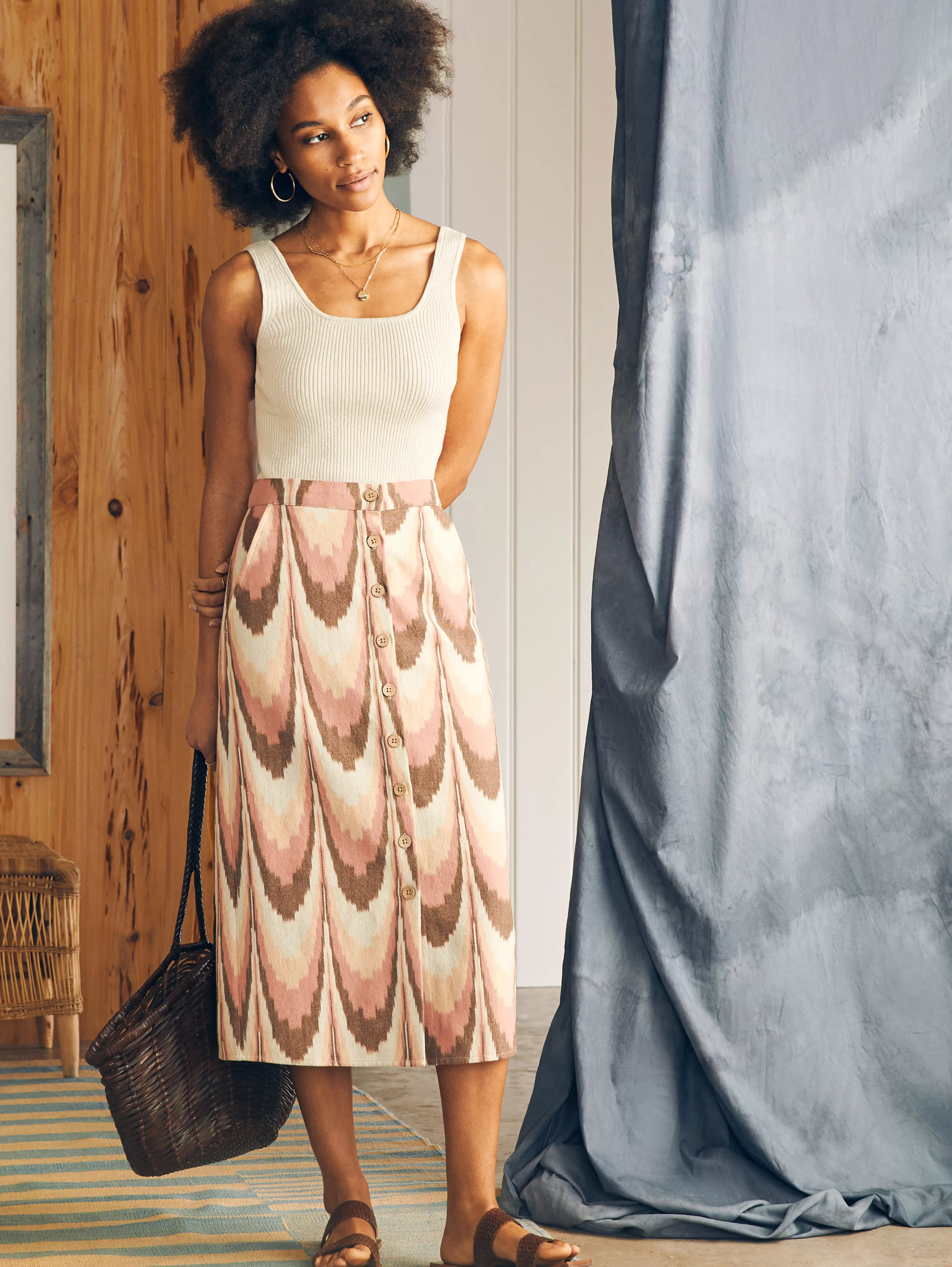 Whitley Skirt - | Faherty Brand Cheap