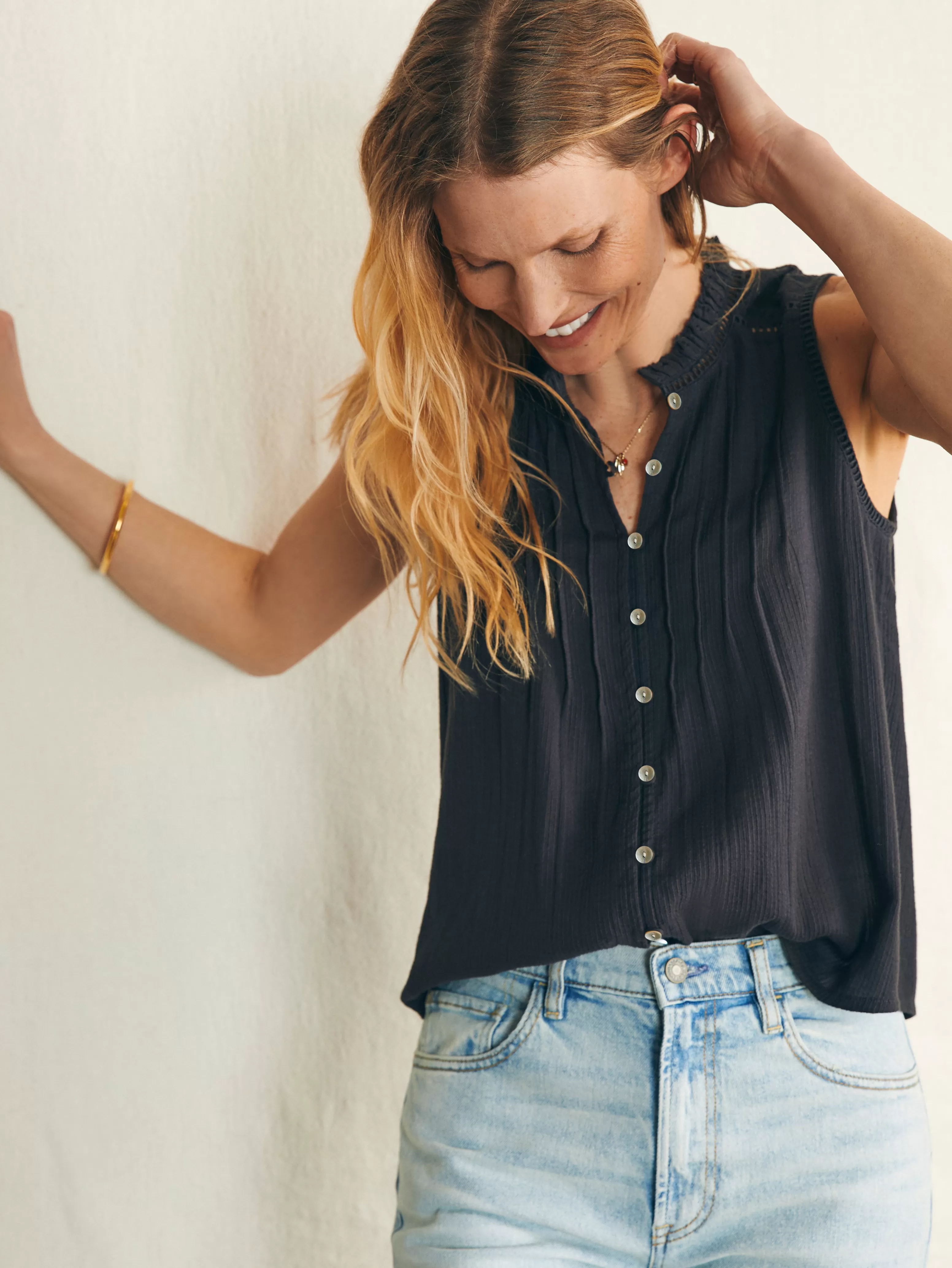 Willa Sleeveless Top - | Faherty Brand Cheap